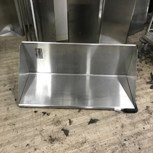 【中古】平棚 背板付き添い人 幅850×奥ふかさ350×高さ350 【貨物輸送別途積もり書き】【御役目用】【飲食店 バス発着場 御厨子所計器 平棚 上棚 御役目用平棚 御役目用上棚】