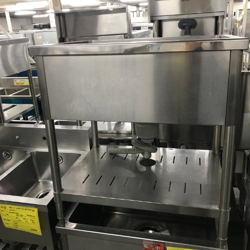 【中古】一槽シンク BGなし 幅750×奥行600×高さ800 【送料別途見積】【業務用】【飲食店 店舗 厨房機器 一槽シンク 業務用一槽シンク】