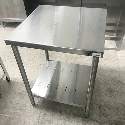 【中古】作業台 BGなし 幅600×奥行600×高さ800 【送料別途見積】【業務用】【飲食店 店舗 厨房機器 作業台 業務用作業台】