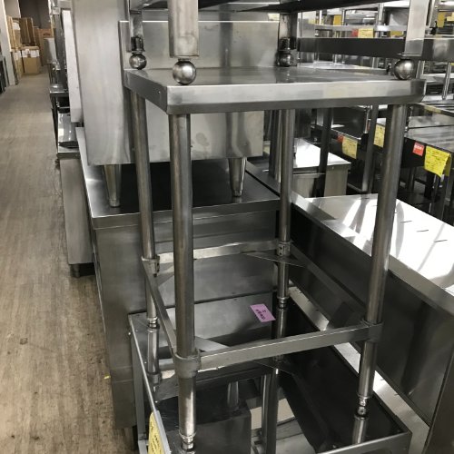 【中古】作業台 BGあり 幅500&times;奥行650&times;高さ770 【送料別途見積】【業務用】【飲食店 店舗 厨房機器 作業台 業務用作業台】｜厨房機器と店舗用品 TENPOS