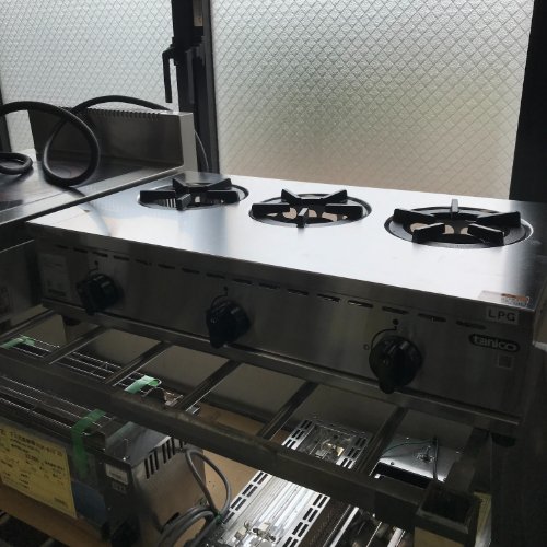 【中古】卓上コンロ タニコー TGD-3 幅720×奥行400×高さ185 LPG(プロパンガス) 【送料別途見積】【業務用】【飲食店 店舗 厨房機器 卓上ガスコンロ 業務用卓上ガスコンロ】