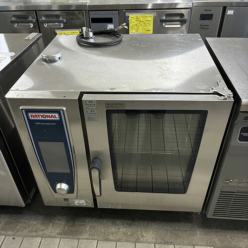 【実業家最長1年引きうける】【中古】スチームコンベクションオーブン ラショナル SCCWE61 幅850×奥ふかさ842×高さ800 三相200V 【貨物輸送別途積もり書き】【御勤め用】【飲食店 バス発着場 勝手もと備品 オーヴン 御勤め用オーヴン】