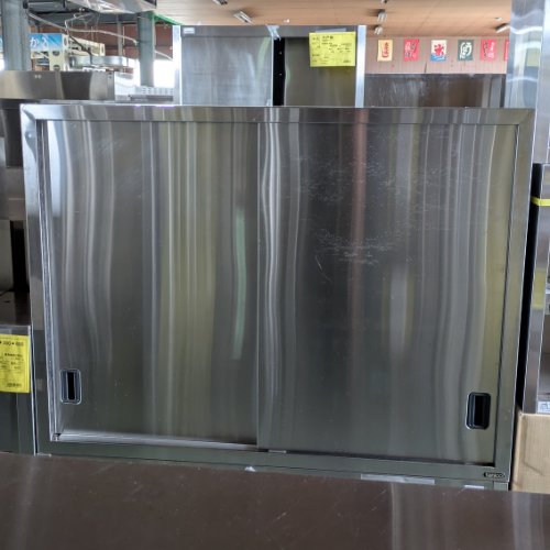 【中古】吊収納家具 幅1200×奥ぶかさ350×高さ900 【貨物輸送別途積もり書き】【お役目用】【飲食店 バス発着場 勝手もと設備 吊収納家具 お役目用吊収納家具】