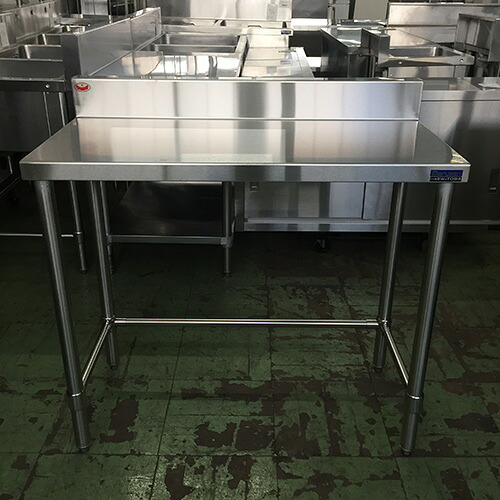 【中古】作業台 三方枠 BGあり 幅900×奥行450×高さ790 【送料別途見積】【業務用】【飲食店 店舗 厨房機器 作業台 業務用作業台】