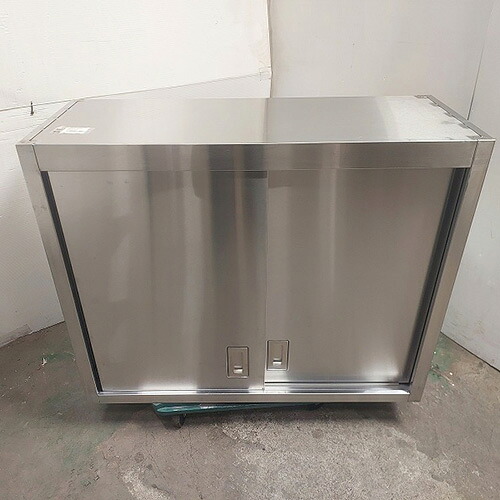 【中古】両面吊収納家具 幅1050×奥ぶかさ400×高さ850 【貨物輸送別途積もり書き】【お役目用】【飲食店 バス発着場 勝手もと設備 吊収納家具 お役目用吊収納家具】