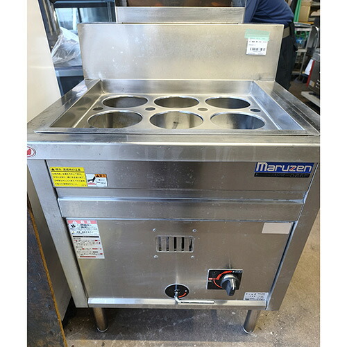 【実業界最長1年引き請ける】【中古】ゆで麺機 マルゼン MRK-066B 幅600×奥ふかさ600×高さ800 LPG(プロパンガス) 【貨物輸送別途積もり書き】【お役目用】【飲食店 バス発着場 勝手もと装置 ゆで麺機 お役目用ゆで麺機】