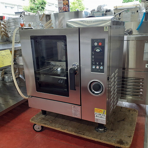 【実業家最長1年引きうける】【中古】灯し火スチームコンベクションオーブン 5段 コメットカトウ TK-CS13-E5 幅700×奥ふかさ590×高さ865 三相200V 【貨物輸送別途積もり書き】【御勤め用】【飲食店 バス発着場 勝手もと備品 オーヴン 御勤め用オーヴン】