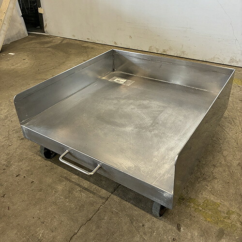 【中古】炊飯手押し車 幅500×奥ぶかさ500×高さ150 【貨物輸送別途積もり書き】【お役目用】【飲食店 バス発着場 勝手もと設備 手押し車 配膳車 手押し車 お役目用手押し車 お役目用配膳車 お役目用手押し車】
