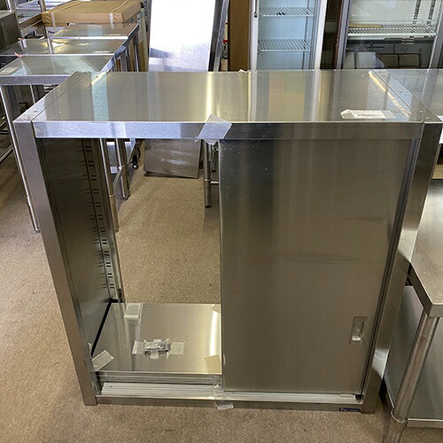 【中古】吊収納家具 両面扉 幅900×奥ぶかさ450×高さ940 【貨物輸送別途積もり書き】【お役目用】【飲食店 バス発着場 勝手もと設備 吊収納家具 お役目用吊収納家具】