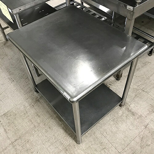 【中古】作業台 全面R BGなし 幅750&times;奥行600&times;高さ700 【送料別途見積】【業務用】【飲食店 店舗 厨房機器 作業台 業務用作業台】｜厨房機器と店舗用品 TENPOS