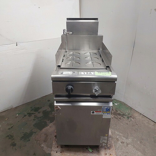 【実業界最長1年引き請ける】【中古】ゆで麺機 タニコー TGUS-45A 幅450×奥ふかさ750×高さ800 都市屁っ放り 【貨物輸送別途積もり書き】【お役目用】【飲食店 バス発着場 勝手もと装置 ゆで麺機 お役目用ゆで麺機】