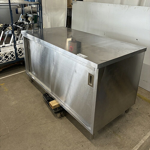 【中古】膳立て台 BGなし 幅1500×奥ふかさ750×高さ850 【貨物輸送別途積もり書き】【お役目用】【飲食店 バス発着場 勝手もと装置 膳立て台 お役目用膳立て台】