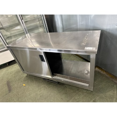 【中古】膳立て台 通り手形スルー 幅1500×奥ぶかさ600×高さ800 【貨物輸送別途積もり書き】【お役目用】【飲食店 バス発着場 勝手もと設備 膳立て台 お役目用膳立て台】