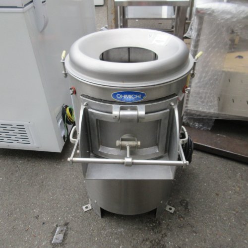 【中古】根球皮はぎ機 OHMICHI OMP-20RS 幅520×奥ふかさ480×高さ770 三相200V 【貨物輸送別途積もり書き】【お役目用】【飲食店 バス発着場 勝手もと装置 一種独特機械類 お役目用一種独特機械類】