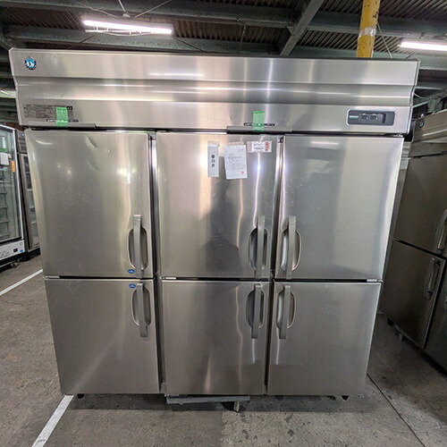 【実業家最長1年引きうける】【中古】縦型氷る電気冷蔵庫 2凍4蔵 ホシザキ HRF-180AF3-1-L2F 幅1800×奥ふかさ800×高さ1910 三相200V 【貨物輸送別途積もり書き】【御勤め用】【飲食店 バス発着場 勝手もと備品 氷る電気冷蔵庫 御勤め用氷る電気冷蔵庫】