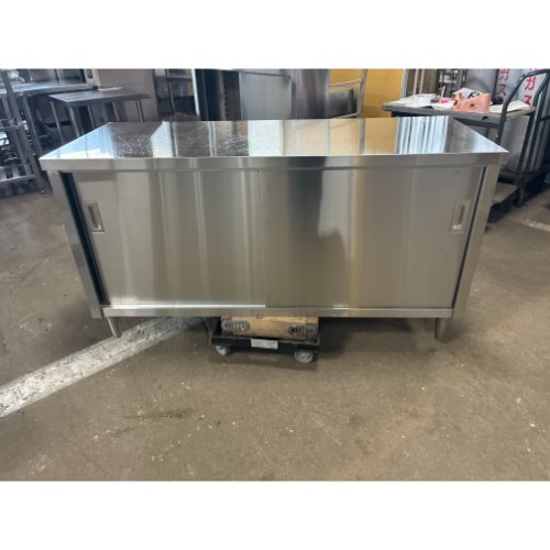 【中古】膳立て台 BGなし 幅1500×奥ぶかさ600×高さ800 【貨物輸送別途積もり書き】【お役目用】【飲食店 バス発着場 勝手もと設備 膳立て台 お役目用膳立て台】