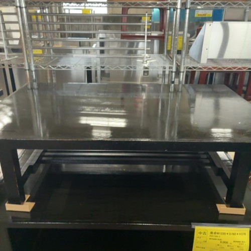 【中古】座卓 幅1220×奥ふかさ760×高さ370 【貨物輸送無料】【御役目用】【飲食店 バス発着場 御厨子所計器 一覧表 御役目用一覧表】