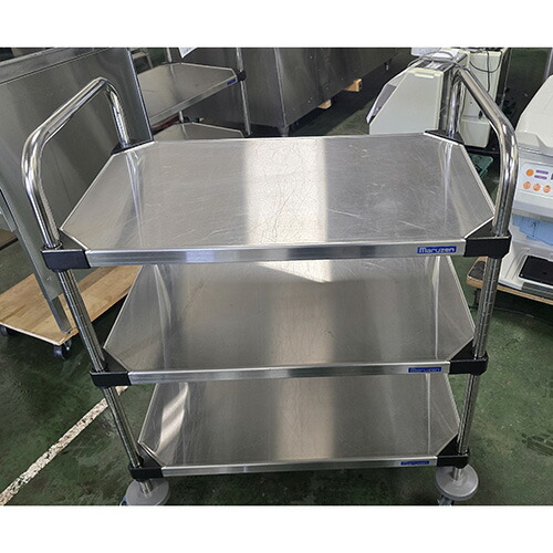 【中古】オールマイティカート マルゼン 幅761×奥ふかさ459×高さ973 【貨物輸送別途積もり書き】【御勤め用】【飲食店 バス発着場 勝手もと備品 手押し車 配膳車 手押し車 御勤め用手押し車 御勤め用配膳車 御勤め用手押し車】