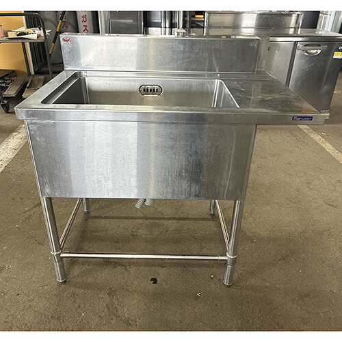 【中古】ソイルドテーブル BGあり マルゼン 幅1000×奥ふかさ650×高さ800 【貨物輸送別途積もり書き】【御勤め用】【飲食店 バス発着場 勝手もと備品 風変わりシンク 御勤め用風変わりシンク】