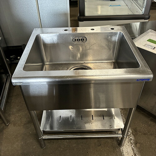 【中古】一槽シンク BGなし 幅700&times;奥行600&times;高さ800 【送料別途見積】【業務用】【飲食店 店舗 厨房機器 一槽シンク 業務用一槽シンク】｜厨房機器と店舗用品 TENPOS