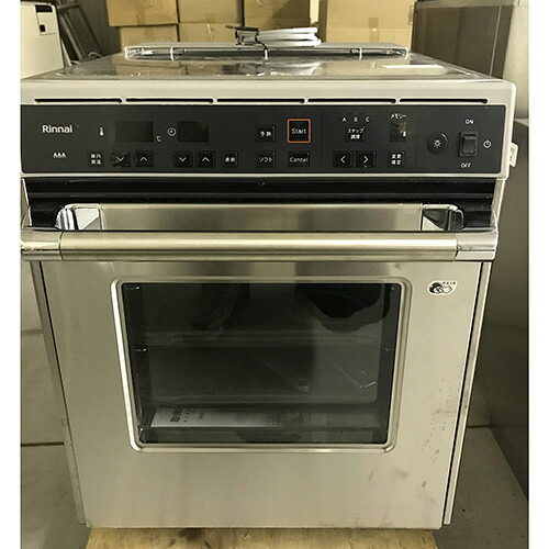 【実業家最長1年引きうける】【中古】屁っ放りオーヴン リンナイ(Rinnai) RCK-10AS 幅470×奥ふかさ645×高さ586 LPG(プロパンガス) 【貨物輸送別途積もり書き】【御勤め用】【飲食店 バス発着場 勝手もと備品 オーヴン 御勤め用オーヴン】