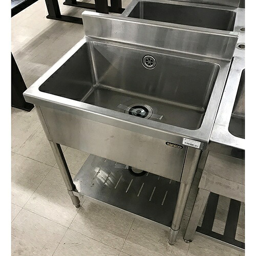 【中古】一槽シンク BGあり タニコー 幅600×奥ふかさ450×高さ800 【貨物輸送別途積もり書き】【御役目用】【飲食店 バス発着場 御厨子所計器 一槽シンク 御役目用一槽シンク】