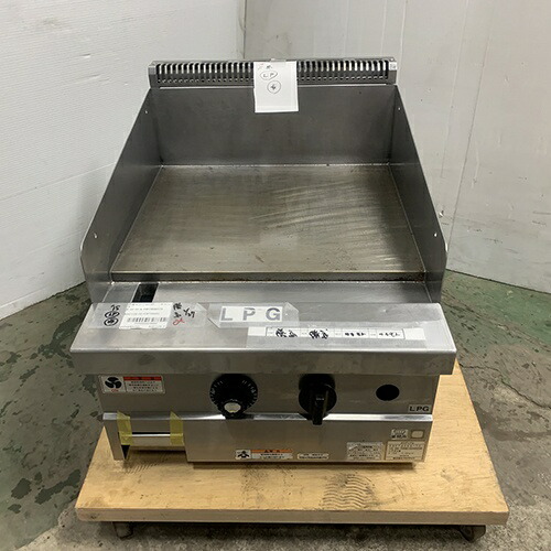 【中古】ガスグリドル フジマック FGFT45601TC 幅450×奥ふかさ600×高さ265 LPG(プロパンガス) 【貨物輸送別途積もり書き】【御勤め用】【飲食店 バス発着場 勝手もと備品 グリドル 鉄板焼器 御勤め用グリドル 御勤め用鉄板焼器】