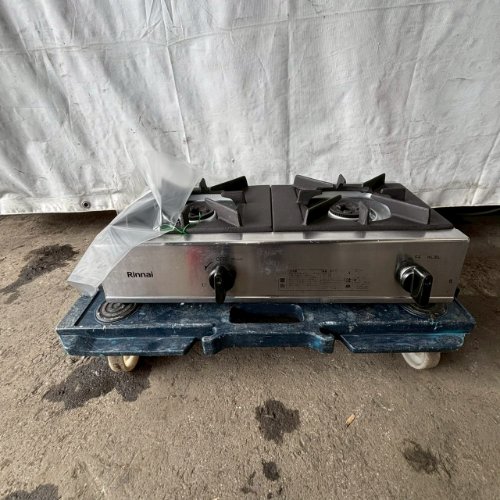 【中古】卓上2口ガステーブルコンロ リンナイ(Rinnai) RSB-206A 幅542×奥ふかさ275×高さ151 都市屁っ放り 【貨物輸送別途積もり書き】【お役目用】【飲食店 バス発着場 勝手もと装置 卓上ガスコンロ お役目用卓上ガスコンロ】