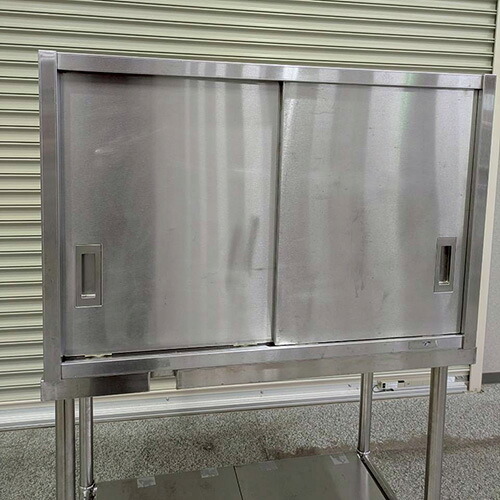 【中古】吊押し入れ 幅900×奥ふかさ350×高さ600 【貨物輸送別途積もり書き】【御勤め用】【飲食店 バス発着場 勝手もと備品 吊押し入れ 御勤め用吊押し入れ】