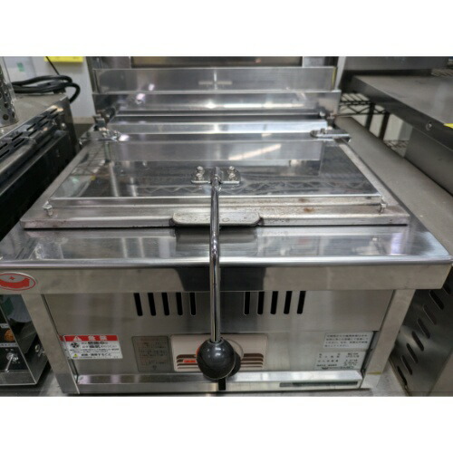 【中古】餃子焼機 マルゼン MGZ-044 幅450×奥ふかさ450×高さ270 LPG(プロパンガス) 【貨物輸送別途積もり書き】【御役目用】【飲食店 バス発着場 御厨子所計器 餃子焼器 御役目用餃子焼器】