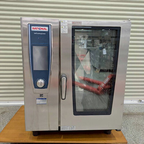 【実業家最長1年引きうける】【中古】スチームコンベクションオーブン ラショナル SCCWE101 幅847×奥ふかさ776×高さ1042 三相200V 【貨物輸送別途積もり書き】【御勤め用】【飲食店 バス発着場 勝手もと備品 オーヴン 御勤め用オーヴン】
