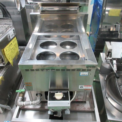 【中古】卓上ゆで麺機 タニコー TCU-4445X 幅440×奥ふかさ550×高さ400 LPG(プロパンガス) 【貨物輸送別途積もり書き】【御勤め用】【飲食店 バス発着場 勝手もと備品 ゆで麺機 御勤め用ゆで麺機】