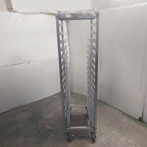 【中古】仕合わせ手押し車 幅475×奥ふかさ565×高さ1700 【貨物輸送別途積もり書き】【御勤め用】【飲食店 バス発着場 勝手もと備品 仕合わせ シェルフ 御勤め用仕合わせ 御勤め用シェルフ】