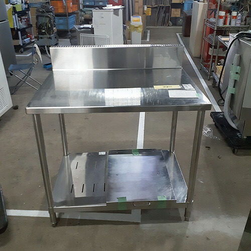 【中古】やり方台 炊飯台付き添い人 幅900×奥ふかさ700×高さ800 【貨物輸送無料】【御勤め用】【飲食店 バス発着場 勝手もと備品 やり方台 御勤め用やり方台】