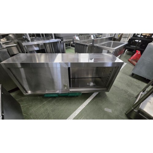 【中古】吊収納家具 幅1500×奥ぶかさ350×高さ600 【貨物輸送別途積もり書き】【お役目用】【飲食店 バス発着場 勝手もと設備 吊収納家具 お役目用吊収納家具】