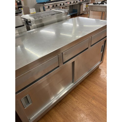 【中古】調理台 引出し付き 幅1500&times;奥行600&times;高さ800 【送料別途見積】【業務用】【飲食店 店舗 厨房機器 調理台 業務用調理台】｜厨房機器と店舗用品 TENPOS