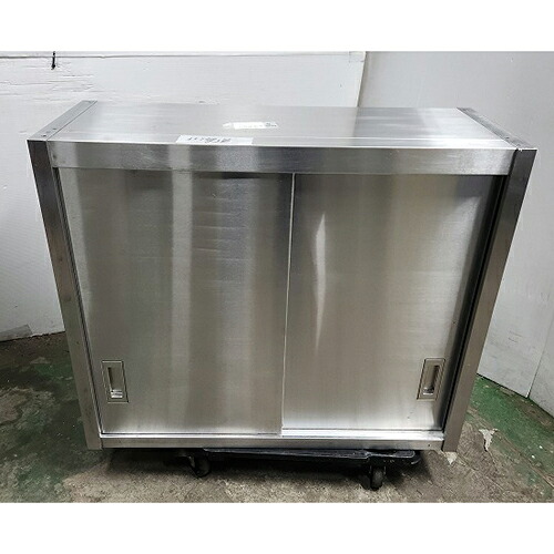 【中古】吊押し入れ 幅900×奥ふかさ350×高さ750 【貨物輸送別途積もり書き】【御勤め用】【飲食店 バス発着場 勝手もと備品 吊押し入れ 御勤め用吊押し入れ】