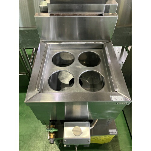 【中古】卓上ゆで麺機(4テボ) タニコー TCU-4445X 幅440×奥ふかさ550×高さ400 LPG(プロパンガス) 【貨物輸送別途積もり書き】【御勤め用】【飲食店 バス発着場 勝手もと備品 ゆで麺機 御勤め用ゆで麺機】