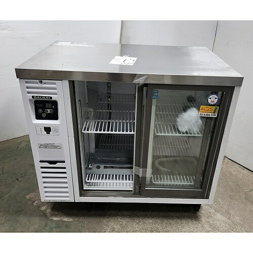 【中古】冷蔵陳列棚 横すべり扉 フクシマ小峡谷花の冠(福島実業) LGC090RE 幅900×奥ふかさ600×高さ800 【貨物輸送別途積もり書き】【御勤め用】【飲食店 バス発着場 勝手もと備品 冷蔵陳列棚 御勤め用冷蔵陳列棚】