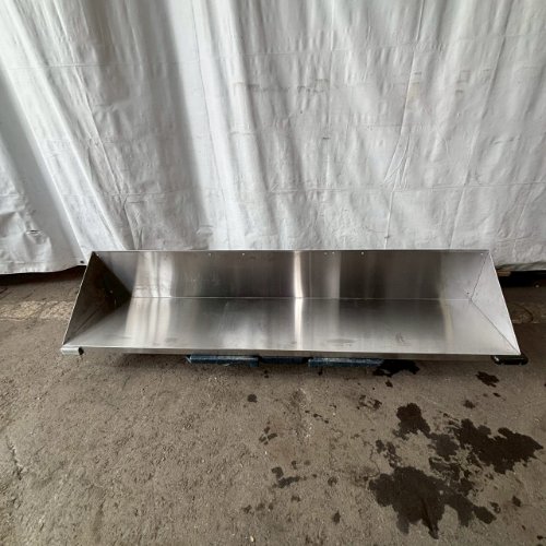 【中古】平棚 背板付き添い人 幅1500×奥ふかさ300×高さ250 【貨物輸送別途積もり書き】【お役目用】【飲食店 バス発着場 勝手もと装置 平棚 上棚 お役目用平棚 お役目用上棚】