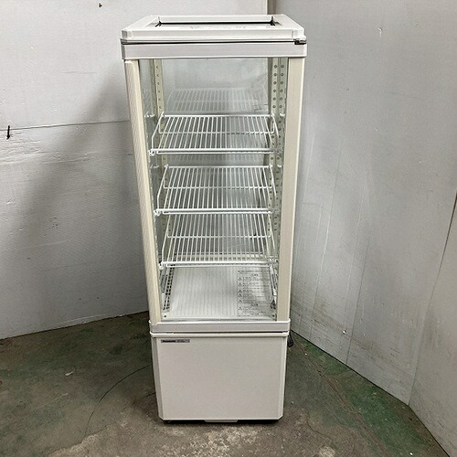 【中古】四面硝子冷蔵陳列棚 パナソニック(Panasonic) SSR-Z165 幅430×奥ふかさ430×高さ1290 【貨物輸送別途積もり書き】【御勤め用】【飲食店 バス発着場 勝手もと備品 タテ型陳列棚 御勤め用タテ型陳列棚】