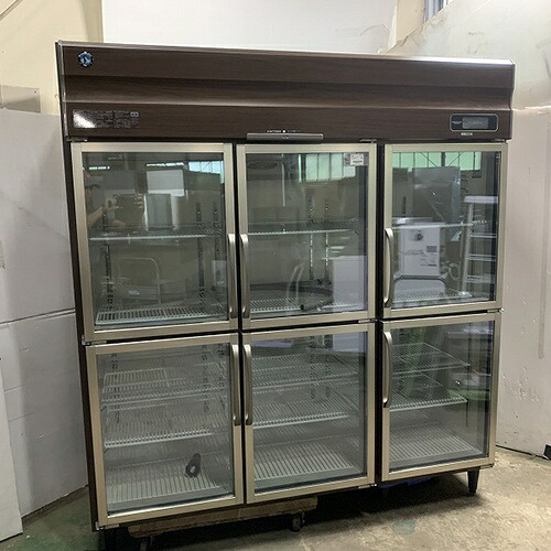 【中古】冷蔵リーチインショーケース ホシザキ RS-180A3-6B-B 幅1800×奥ふかさ800×高さ1970 三相200V 【貨物輸送別途積もり書き】【御勤め用】【飲食店 バス発着場 勝手もと備品 リーチインショーケース 御勤め用リーチインショーケース】
