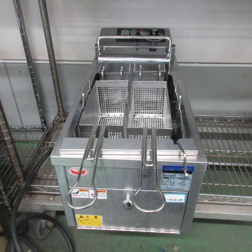 【中古】電気フライヤー マルゼン MEF-10TPD 幅315×奥行600×高さ260 三相200V 【送料別途見積】【業務用】【飲食店 店舗 厨房機器 フライヤー 業務用フライヤー】|厨房機器と店舗用品 TENPOS