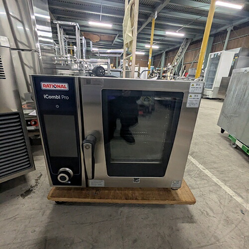 【実業界最長1年引き請ける】【中古】スチームコンベクションオーブン ラショナル LM100AE 幅650×奥ふかさ550×高さ650 三相200V 【貨物輸送別途積もり書き】【お役目用】【飲食店 バス発着場 勝手もと装置 オーヴン お役目用オーヴン】