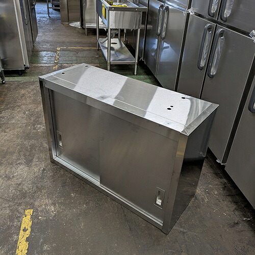 【中古】吊収納家具 幅900×奥ぶかさ350×高さ600 【貨物輸送別途積もり書き】【お役目用】【飲食店 バス発着場 勝手もと設備 吊収納家具 お役目用吊収納家具】