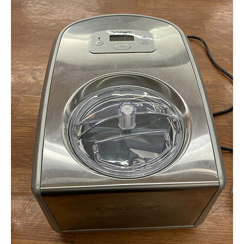 【中古】クリーム製造会社 クイジナート ICE-PRO100J 幅300×奥ふかさ425×高さ255 【貨物輸送別途積もり書き】【御勤め用】【飲食店 バス発着場 勝手もと備品 内燃機関器械 御勤め用内燃機関器械】