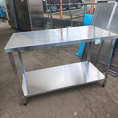 【中古】作業台 BGなし 幅1200&times;奥行600&times;高さ800 【送料別途見積】【業務用】【飲食店 店舗 厨房機器 作業台 業務用作業台】｜厨房機器と店舗用品 TENPOS