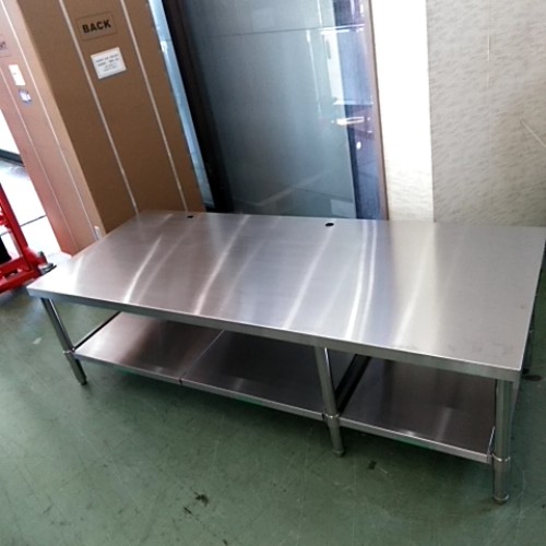 【中古】コンロ台 BGなし 幅1700×奥ふかさ700×高さ500 【貨物輸送別途積もり書き】【御役目用】【飲食店 バス発着場 勝手もと装具 屁っ放り台 御役目用屁っ放り台】