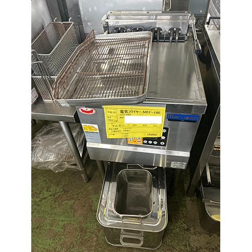 【業界最長1年保証】【中古】電気フライヤー マルゼン MEF-18E 幅450&times;奥行600&times;高さ800 三相200V 【送料別途見積】【業務用】【飲食店 店舗 厨房機器 フライヤー 業務用フライヤー】｜厨房機器と店舗用品 TENPOS