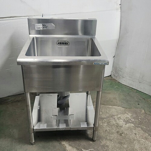 【中古】一槽シンク BGあり 幅600&times;奥行600&times;高さ850 【送料別途見積】【業務用】【飲食店 店舗 厨房機器 一槽シンク 業務用一槽シンク】｜厨房機器と店舗用品 TENPOS